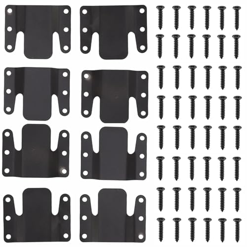 Universal Sectional Sofa Connector Brackets - 4 Sets with Screws
