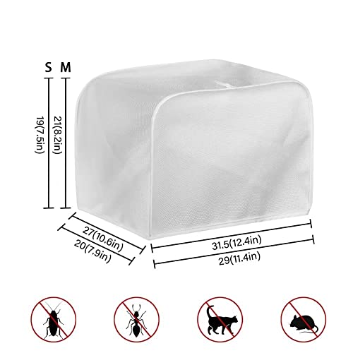 4-Slice Toaster Dust Cover, Marble Pattern Kitchen Appliance Protector