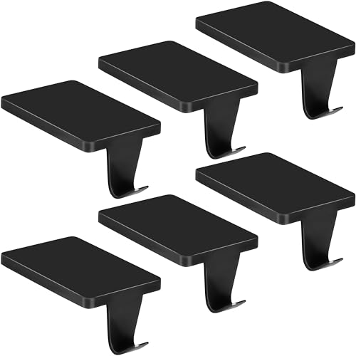 Black Metal Christmas Stocking Holders for Fireplace Mantel - 4 Pack
