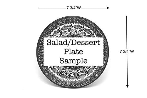 Polish Pottery Plate - Salad/Dessert (7 3/4") - Unikat Signature U803
