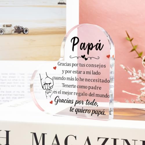 Personalized Dad Birthday Gift Acrylic Plaque - Sentimental Keepsake for Father