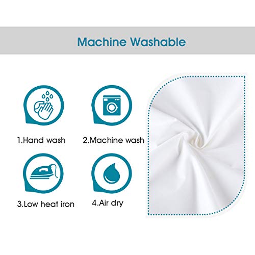Gusseted Pillow Protector, 100% Cotton Zippered Encasement - Standard
