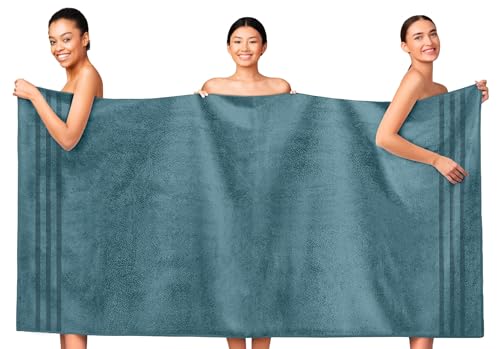 Jumbo Bath Sheet, 40 x 80 Inch Extra Large 100% Ringspun Cotton Towel