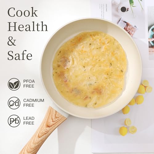 16-Piece Nonstick Pots and Pans Set - Even Heat Aluminum Cookware