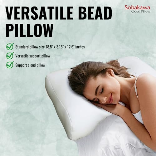 Cloud Microbead Pillow – Ergonomic Contoured Support for Sleep