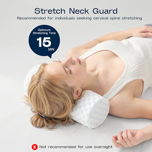 Memory Foam Neck Roll Pillow for Pain Relief - 15.7x6x6 inch