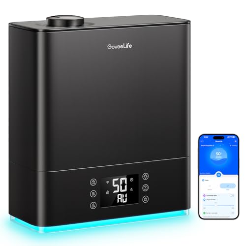Smart Cool Mist Humidifier 6L Top Fill for Bedroom with App Voice Control
