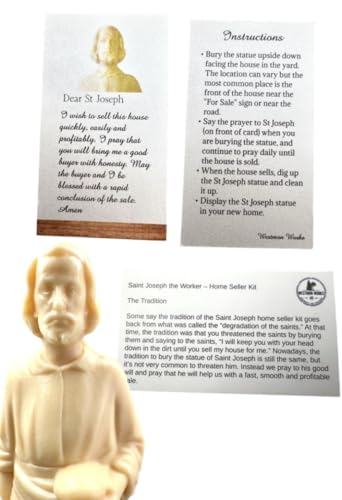 St. Joseph Home Selling Kit with Statue, Prayer Card, and Instructions