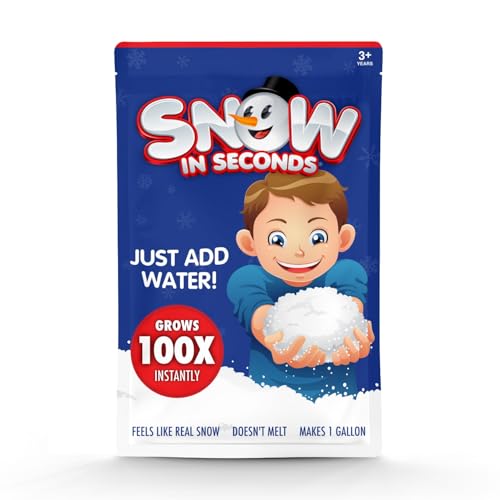 Instant Artificial Snow Powder - Fluffy Fake Snow for Cloud Slime