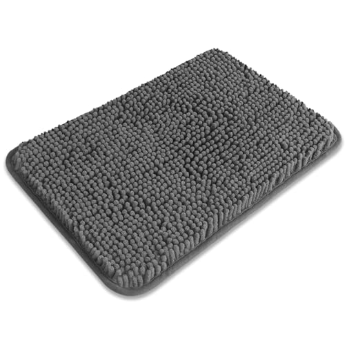 PureSwan Small Bathroom Rug 12x18 - Non-Slip Absorbent Bath Mat