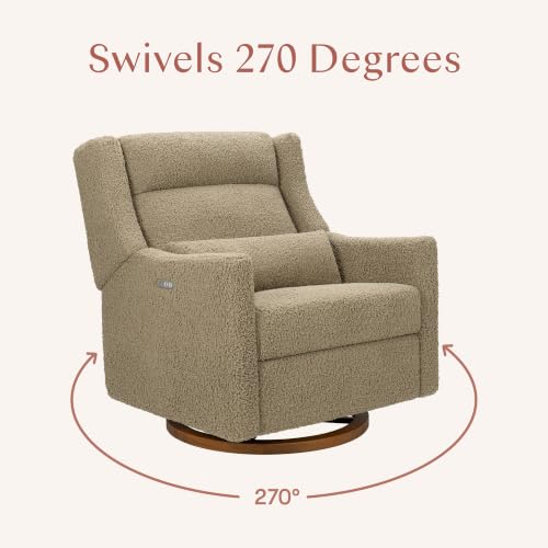 Extra-Wide Power Glider Recliner with Adjustable Headrest and USB Port