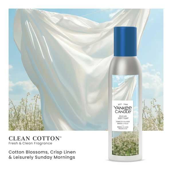 Concentrated Room Spray Air Freshener - Clean Cotton, 3-Pack