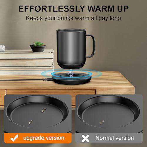 Underhub Black Charging Coaster for Embo Smart Mug 1 & 2 - Wireless Temp Control Dock