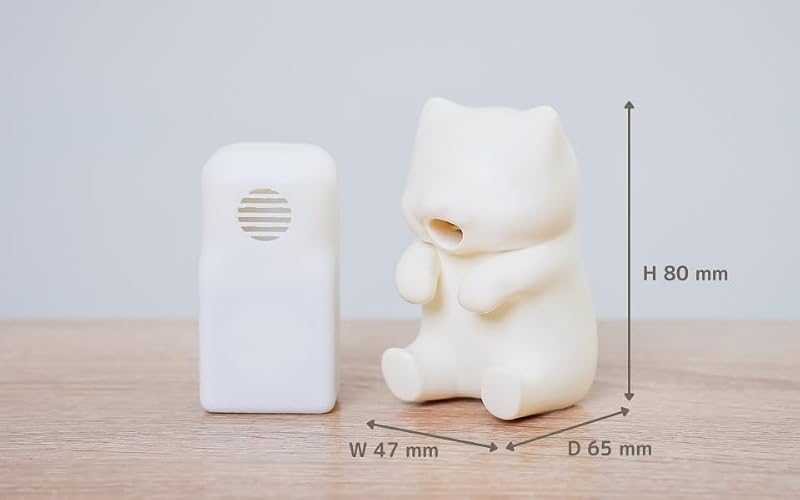 Nékojita FuFu Japanese Cooling Robot for Hot Drinks Milk/White - Portable Food Cooler