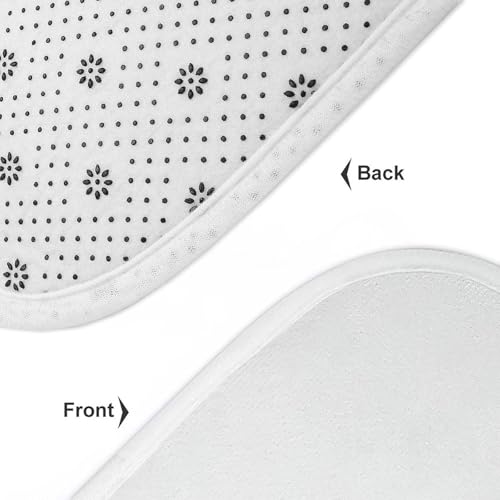 3-Piece Chicken Pattern Bathroom Rug Set - Non-Slip Coral Fleece Bath Mats
