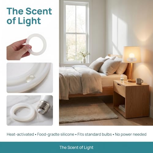 2pcs Silicone Light Bulb Aroma Diffuser Ring for Home Fragrance