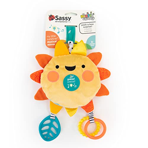 Musical Sunshine Activity Mirror with Teether and Sensory Textures