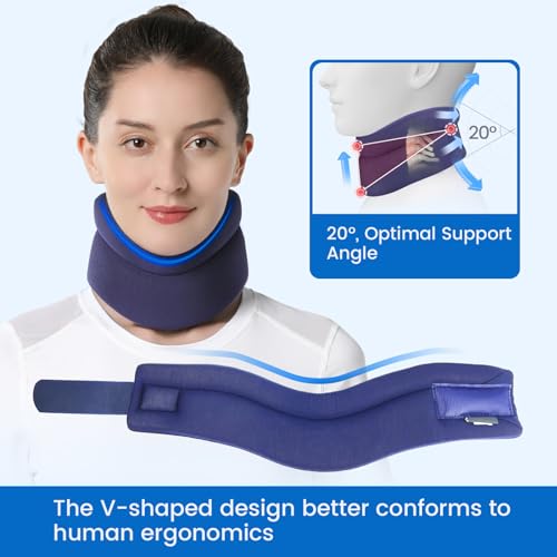 Comfort Cervical Collar for Neck Pain Relief - Soft Neck Brace for Sleeping (Medium: 11.5-14")