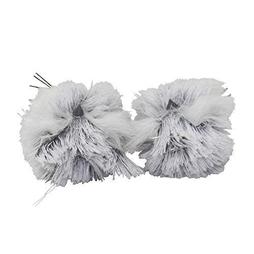 Furry Gray Owl Set of 2 – 5-Inch Decorative Holiday Figurines