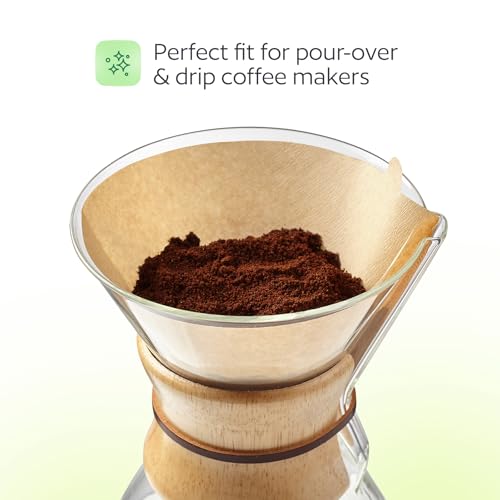 #4 Cone Coffee Filters, Unbleached Paper, 200 Count for 8-12 Cup Brewers