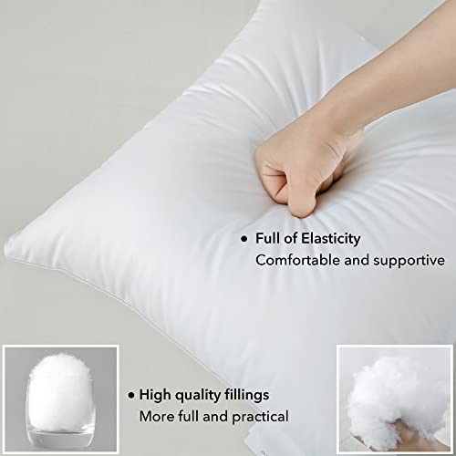 20x20 Square Pillow Inserts - Set of 2 Cotton Throw Pillow Cushions