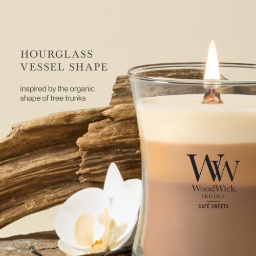Café Sweets Crackling Wooden Wick Candle - 9.7 oz Medium Hourglass