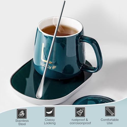 Stainless Steel Coffee & Cocktail Stirring Spoons - 3 Pack, 8.6 Inch