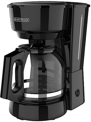 12-Cup Drip Coffee Maker with Non-Drip Carafe & Removable Filter, Black