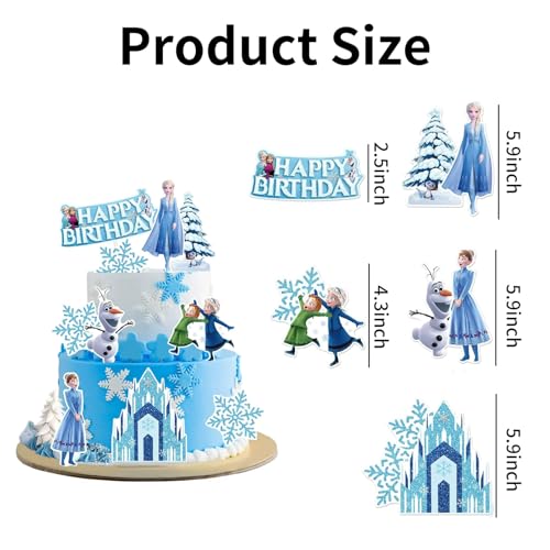 10-Piece Anime Birthday Cake Topper Set - Decorative Party Cake Picks