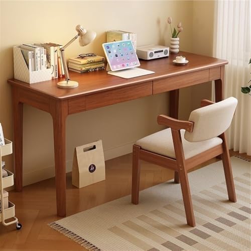 Minimalist Wooden Computer Desk and Matching Chair Set, 120cm