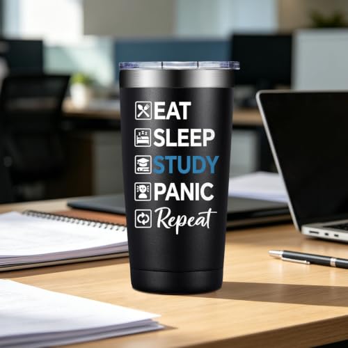 BIRGILT College 20oz Tumbler - Black, Double Wall Stainless Steel