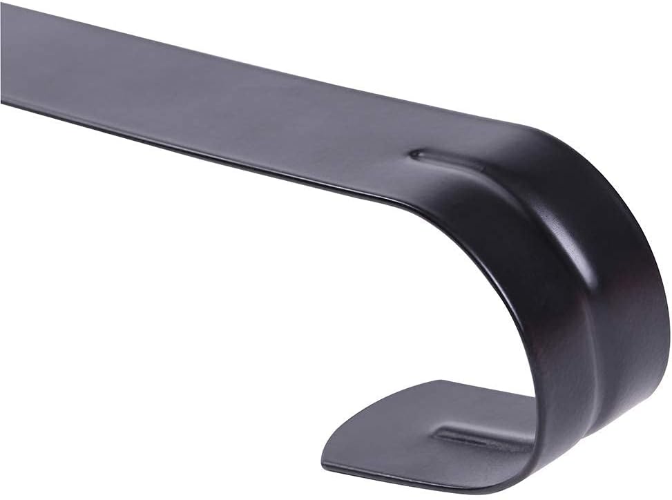 Sattiyrch 12" Wreath Hanger - Durable Steel Over-The-Door Hook for Front Door | Black Finish