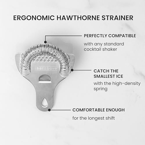 A Bar Above 3-Piece Cocktail Strainer Set - Rustproof, Ergonomic Bar Tools