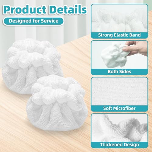 Microfiber Steam Cleaner Bonnet Pads - 10 Pack Washable Triangular Mop Covers
