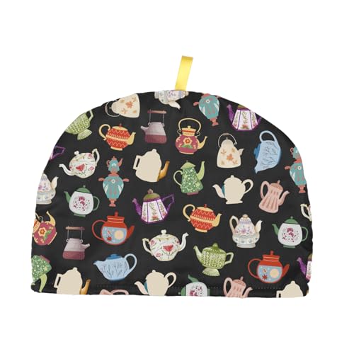 Vintage Print Cotton Tea Cozy, Insulated Teapot Cover 32cm x 22.5cm