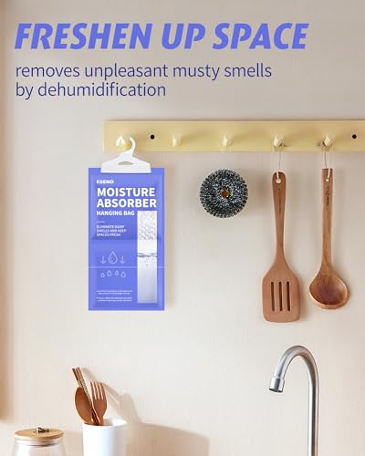 Hanging Moisture Absorber Bags 10 Pack 9.8 Oz Closet Dehumidifier
