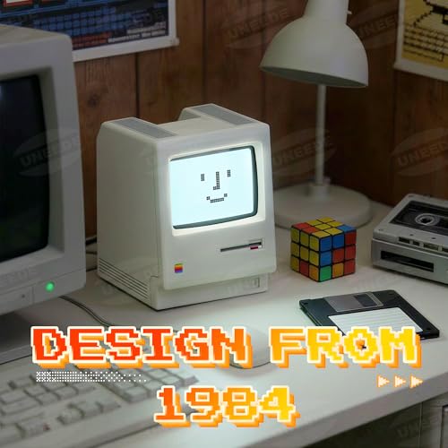 Retro Pixel Desk Clock with Alarm, Calendar, and Temperature Display