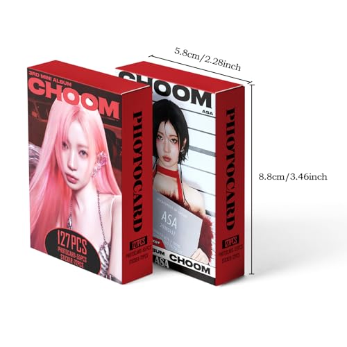 127-Piece Photocard and Sticker Set - 55 Non-Repeating Photo Cards