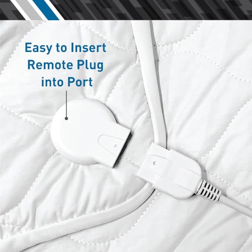 Queen Heated Mattress Pad with Skirt - Dual Temperature Control