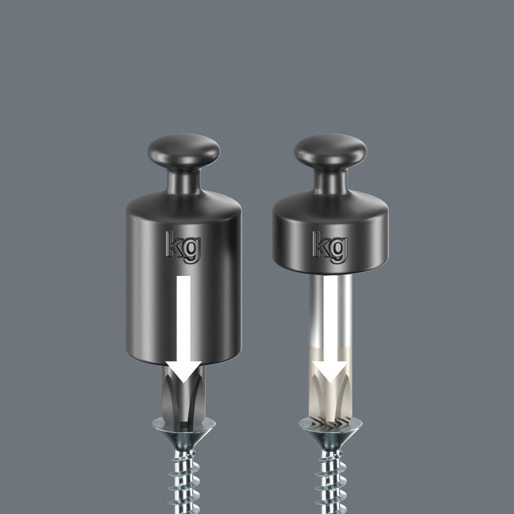 WERA Rack Screwdriver Set - Kraftform Plus Lasertip, 6-Piece Precision Tool Set