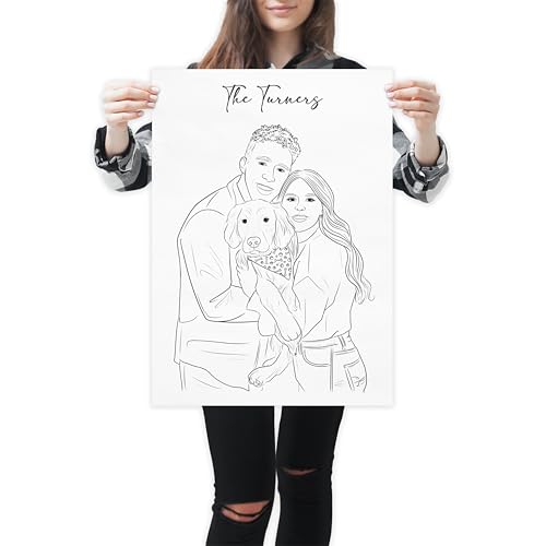 Custom Hand-Drawn Portrait Illustration from Your Photo