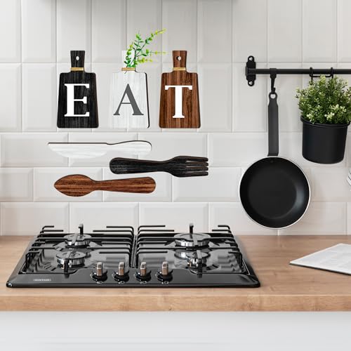 6-Piece Rustic Farmhouse Kitchen Wall Decor Wooden Hanging Sign Set