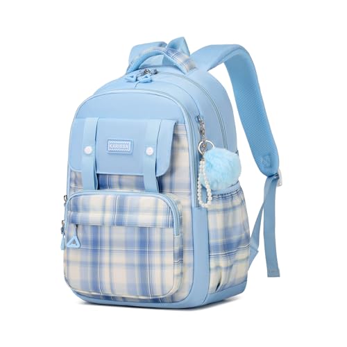 Girls School Backpack - Cute Kawaii Large Capacity Kids Laptop Bookbag