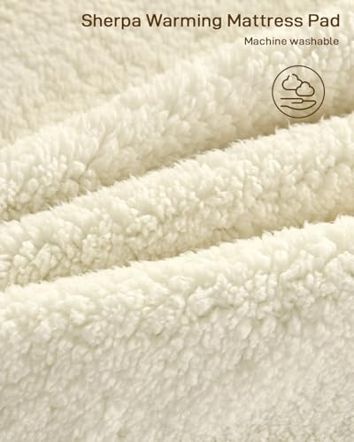 Heated Mattress Pad Twin Size - 8 Heating Settings, Soft & Safe