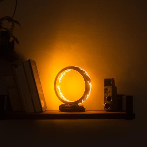 Fantasy Ring Table Lamp - Decorative Desk Light with Warm Lighting