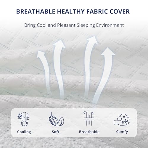 3-Inch Twin Memory Foam Mattress Topper with Cooling Gel