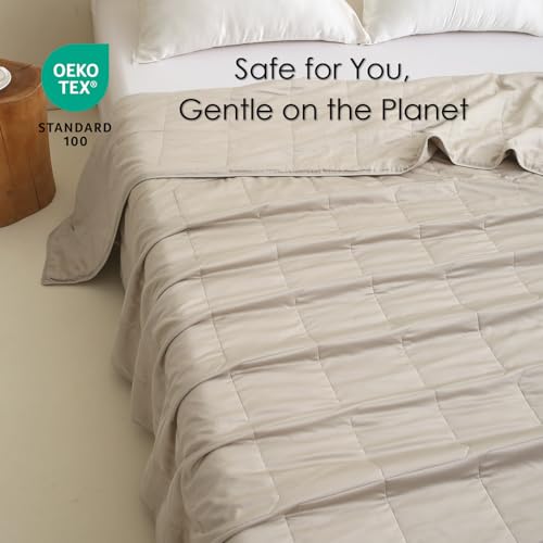 Lightweight Bamboo Quilt Blanket - King Size, Breathable & Machine Washable