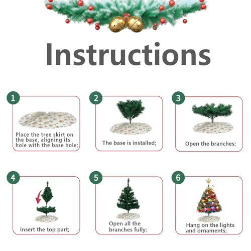 Dream Loom 24-Inch Artificial Christmas Tree with Ornaments & LED Lights