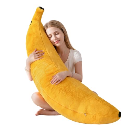 Banana Shape Memory Foam Body Pillow - Soft Decorative Cushion