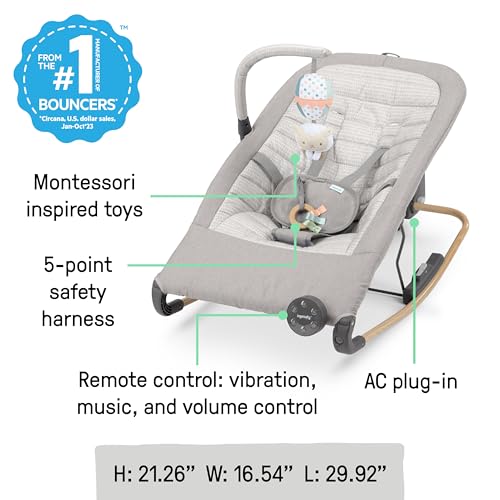 Automatic Baby Rocker Seat with Remote Control, Vibration & Music
